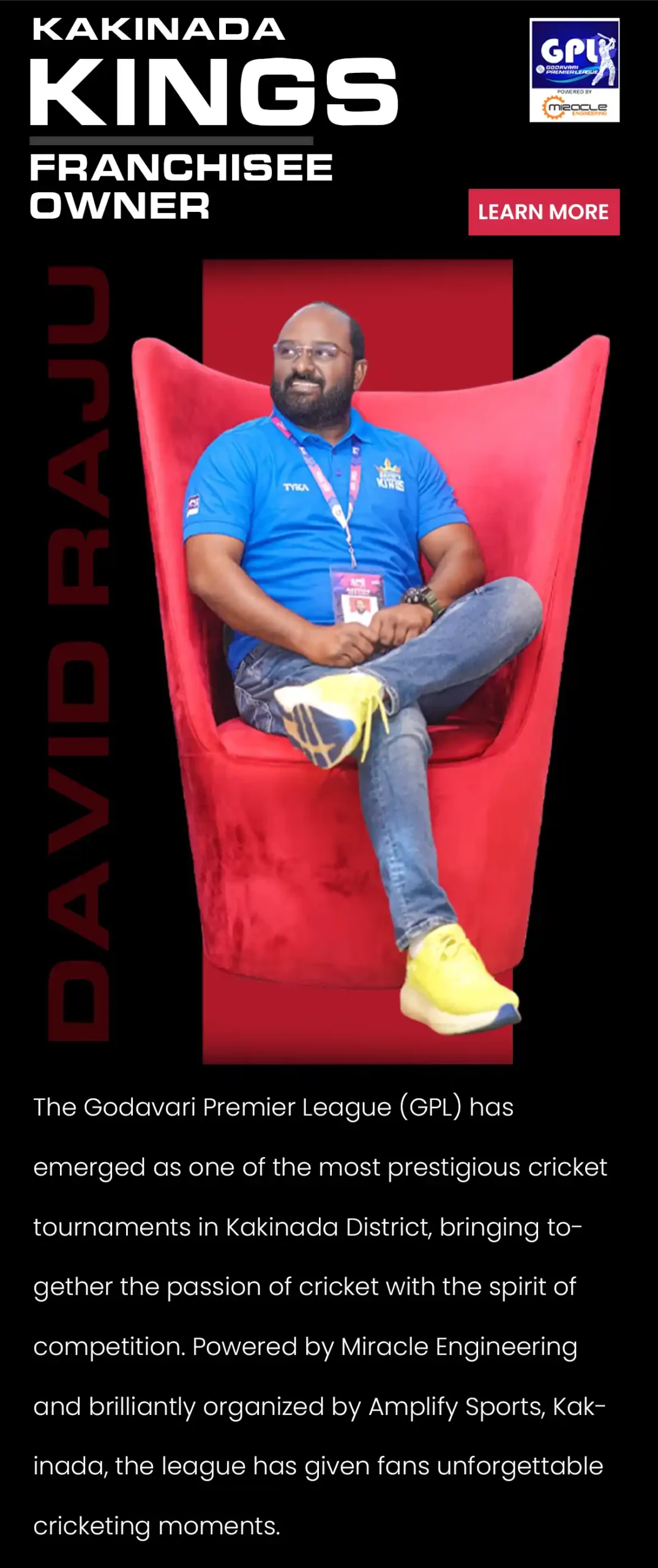 Kakinada Kings Franchisee Owner
